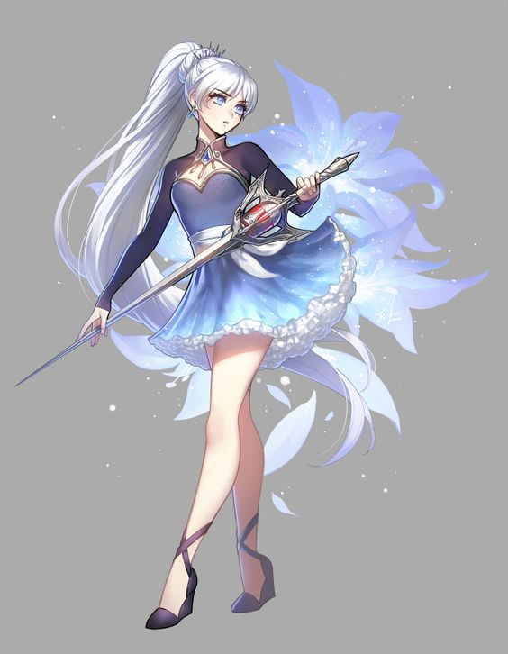 Weiss Schnee, from the animated series 'RWBY'.